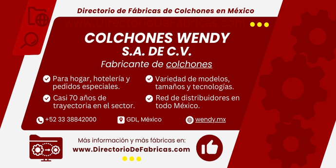 Business Card: Colchones Wendy │ Directorio De Fabricas