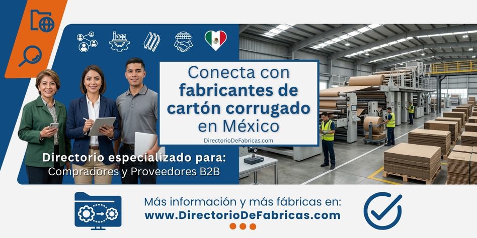 Comercializadores de cartón corrugado y una planta industrial automatizada de cartón corrugado en México produciendo láminas y cajas suajadas de alta resistencia.