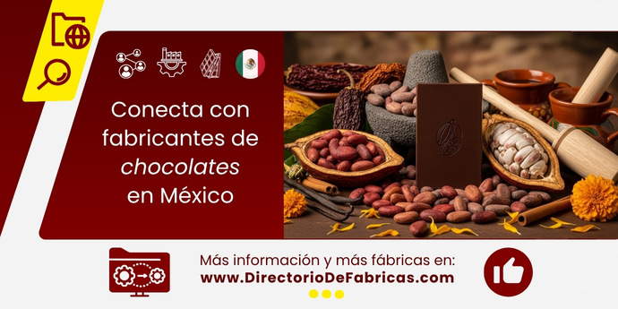 Bodegón de chocolate mexicano: tableta oscura con grabado de cacao, granos y vainas de cacao, molcajete con metlapil, chiles secos, vainas de vainilla, canela y flores de cempasúchil sobre madera rústica. De fondo, dos tazas de chocolate caliente humeante en tazas de barro tradicionales.