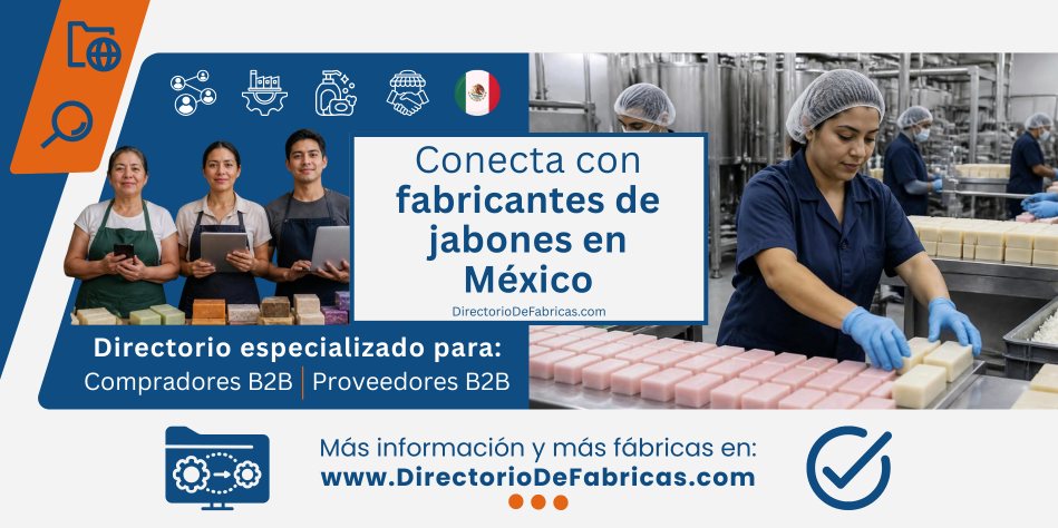 Enlace comercial directo con fabricantes de jabones en México y proveedores mayoristas de jabón de lavandería, barras de tocador y amenities hoteleros