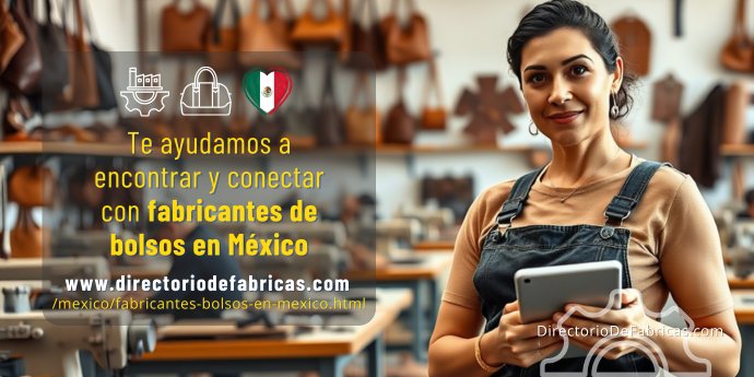 Encuentra y conecta con fabricantes de bolsos en México