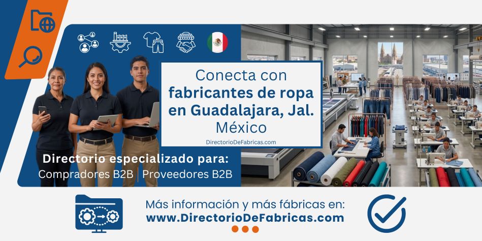 Fábricas de ropa y confección textil en Guadalajara, Jalisco — Maquila, venta por mayoreo y prendas de vestir directo de fábrica