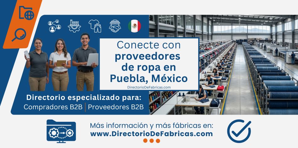 Planta industrial de confección y maquila textil en Puebla para compras mayoristas de ropa, vestimenta deportiva, prendas seamless y pantalones de mezclilla.