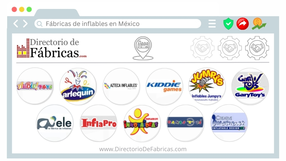 Logotipos de fábricas de inflables en México
