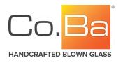 Lámpara artesanal de vidrio soplado de CO.BA