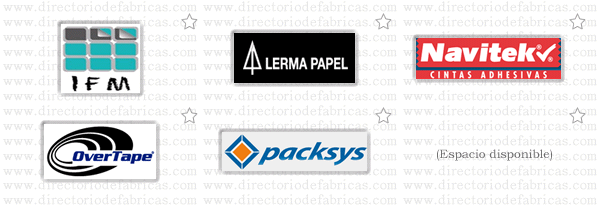 Muro con logotipos de Fábricas de Cintas Adhesivas ubicadas en México
